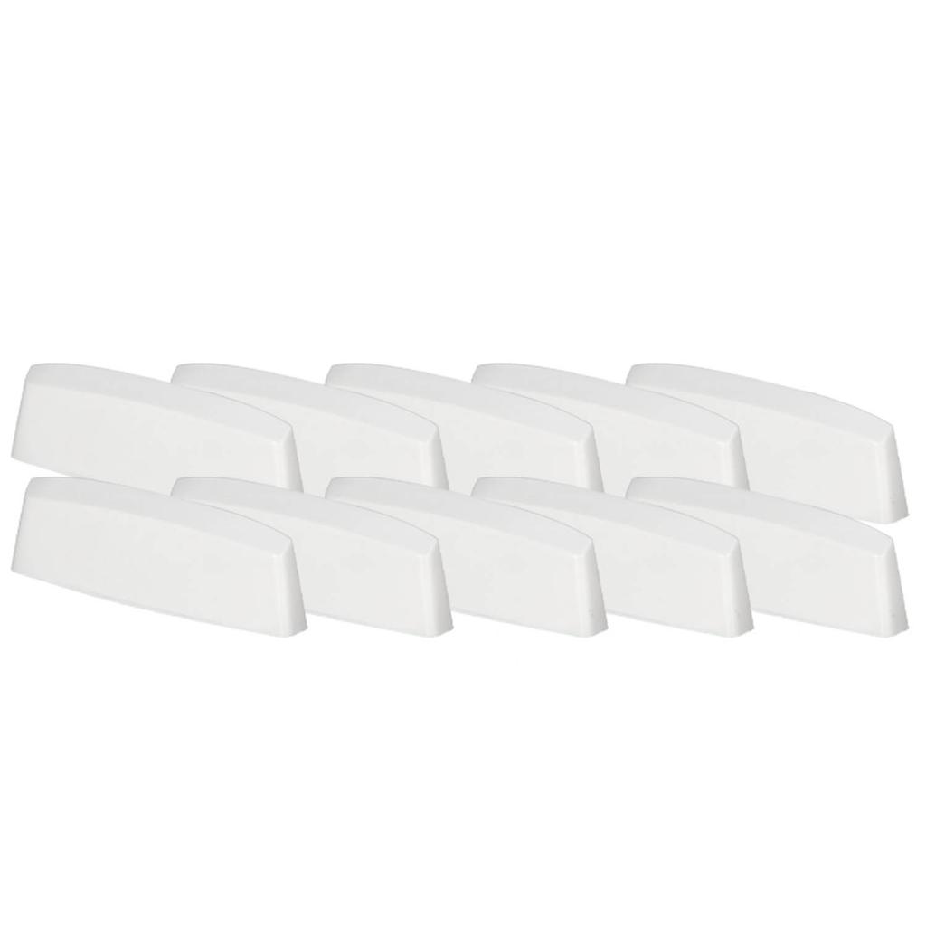 Drainage Cap for PVC Windows, White Cover, 36 mm, Set of 10