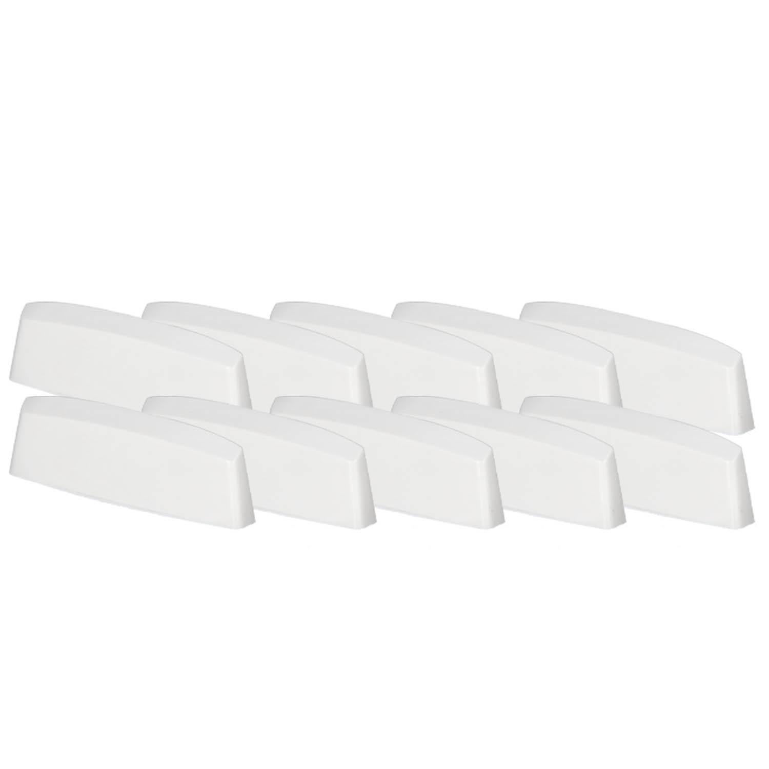 Afvoerkap Voor Pvc Ramen, Witte Afdekking, 36 Mm, Set Van 10