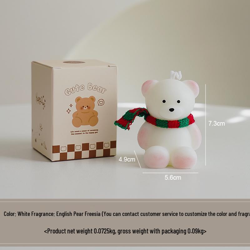 Little Bear Scented Candle: Cute Aromatherapy Gift & Decorative Wax Ornament