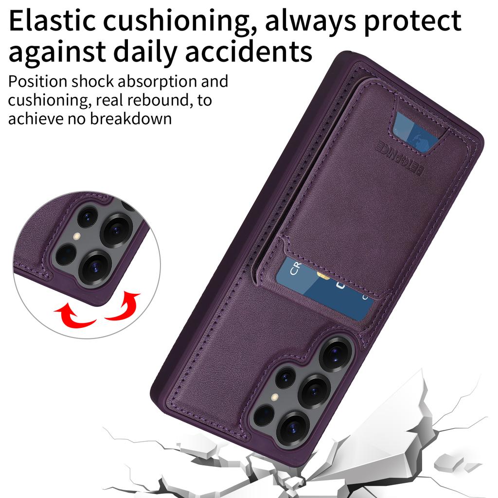 2 in 1 Detachable Card Solt Magnetic Wallet Leather Case For Samsung S25 Ultra S24 Plus S23 S22 S21 A06 A16 A35 A55 Vertical Bag