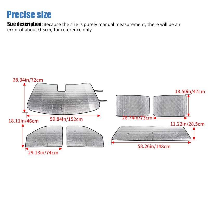 Car Windshield Sunshade Window Shade Foldable Sun Visor Cover Fit For Chevy Silverado For GMC-SIERRA 2014-2017 Car Interior Accessories