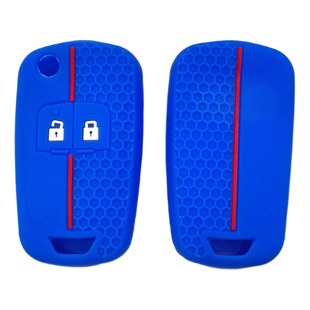 Rubber Car Key Fob Cover Silicone Protector Case for Chevrolet Cruze Aveo Malibu Cruze Spark Sail 2 Buttons Flip Key Accessories