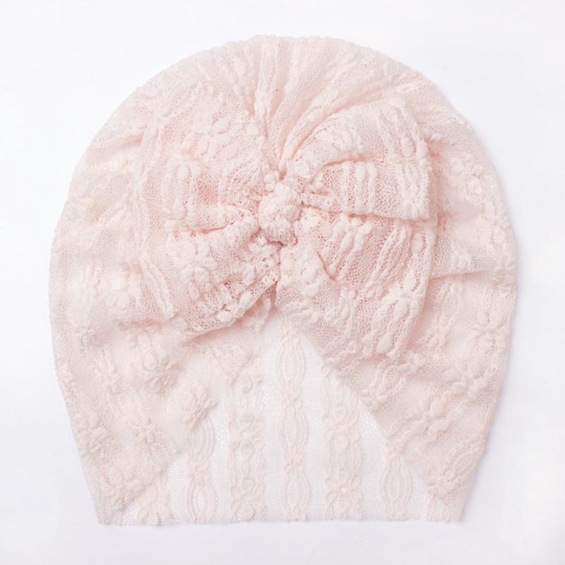 New Bow Baby Hat, Breathable Lace Cool Children's Pullover Hat, Thin Baby Fetal Hat