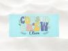 Cousin Crew Retro Floral Beach Towel, Cute Groovy Flower Summer Beach Towel for Family Vacation