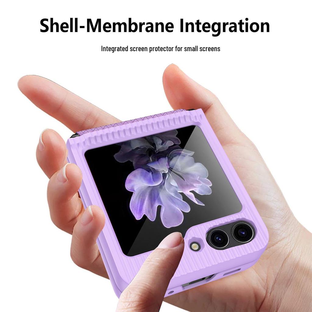 Ultra-Thin Samsung Flip5 Protective Case: Hinge Drop-Proof Design with Integrated Film