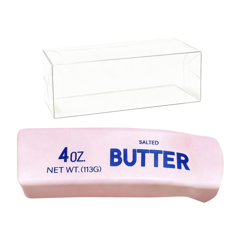 Butter Scented PVC Squishy Toy 13 5cm Slow Rising Stress Relief Soft Foam Simulation Food Model with Clear Display Box