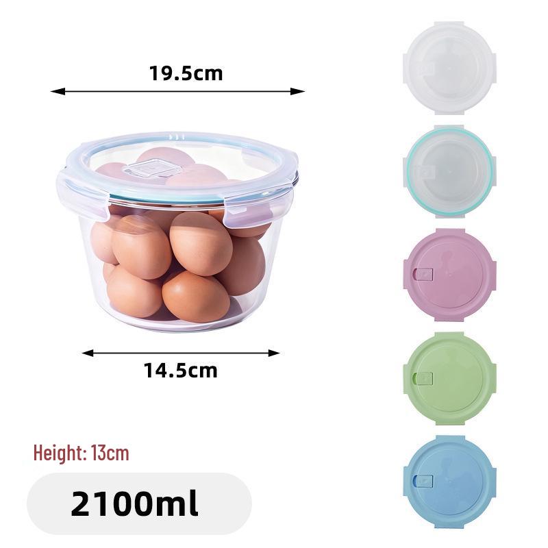 Großer, luftdichter Glas-Lebensmittelaufbewahrungsbehälter mit Deckel für Kimchi und eingelegtes Gemüse