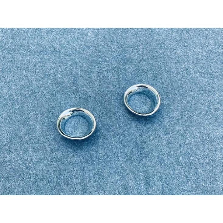 Chrome Front Fog Light Lamp Cover Trim For -2024 Toyota Harrier Venza Ring