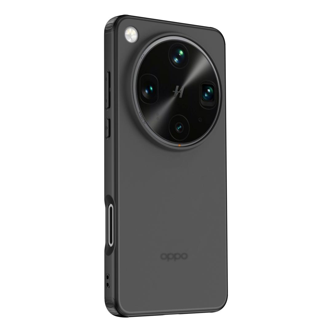 

For Oppo Find X9 Ultra Case Magnetic Frosted Semi-transparent Baby Skin Raised Camera Lens Lips Hybrid Soft Cover Pc + tpu