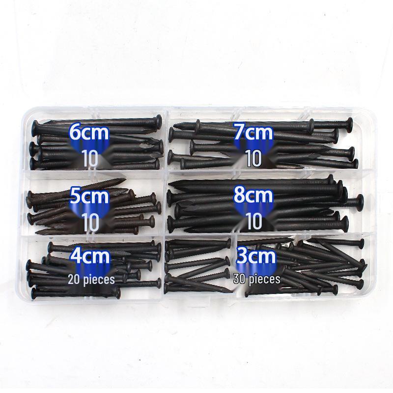 High-Strength Extra-Hard Steel Nails for Wood, Cement, and Picture Hanging