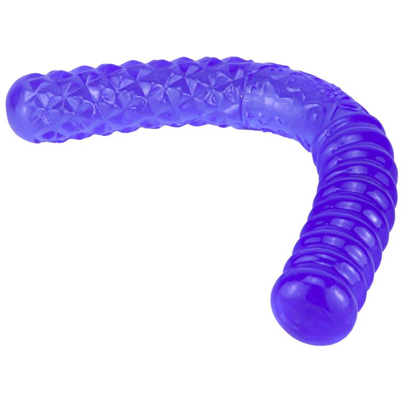 Blue Double-headed Gold Hoop for Women's Double-headed Dildo Oversized Thick and Long Dildo Anal Plug
