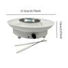Electric Fondue Pot Set Chocolate Fondue Maker EU Plug for Cheese Kitchen Gadgets for Pretzels Fruits Dippings Movie Night