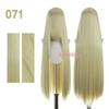 Bubuwig Synthetic Hair 100cm Long Straight Pure Color Cosplay Wigs Over 100 Colors Black White Red Blue Brown Wig Heat Resistant