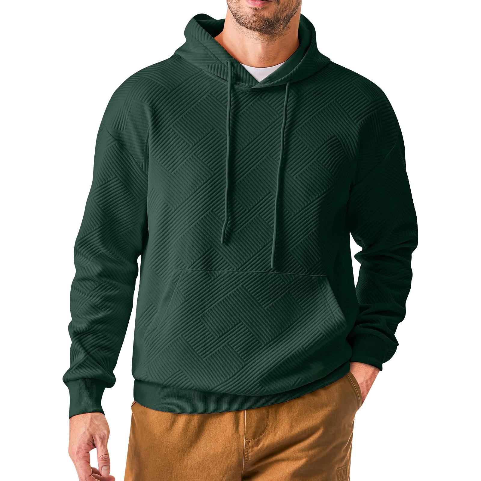 

Men s With Hood Casual Drawstring Hoodie Comfortable Hoodie Sweatshirt Long Sleeve Outdoor Sports Sleeve Shirt L