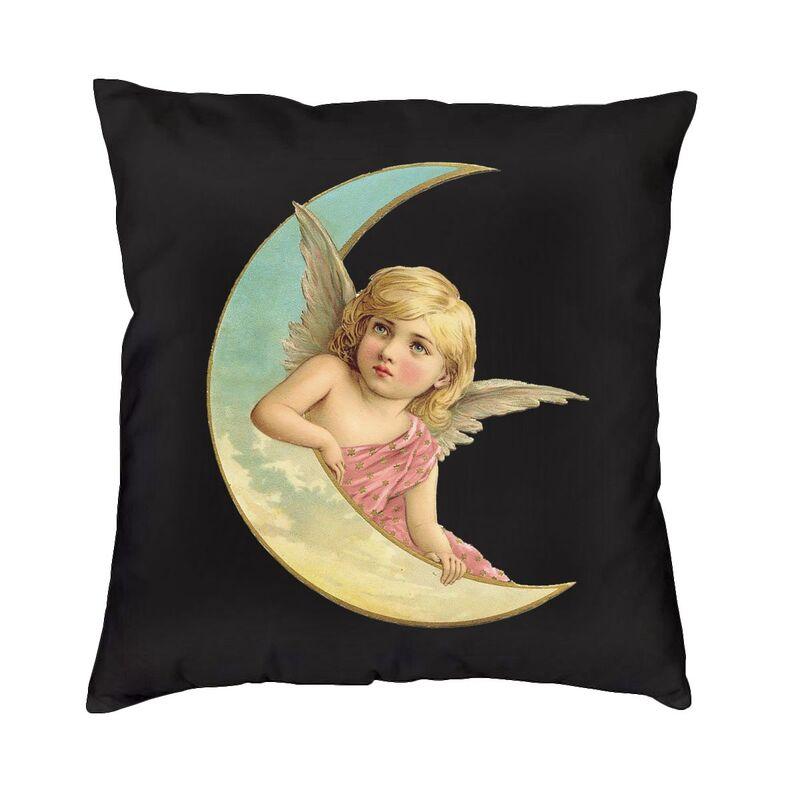 Victorian Angel Square Pillow Cover Home Decorative Vintage Angel Cushion Cover Throw Pillow For Sofa Double-Sided Printing