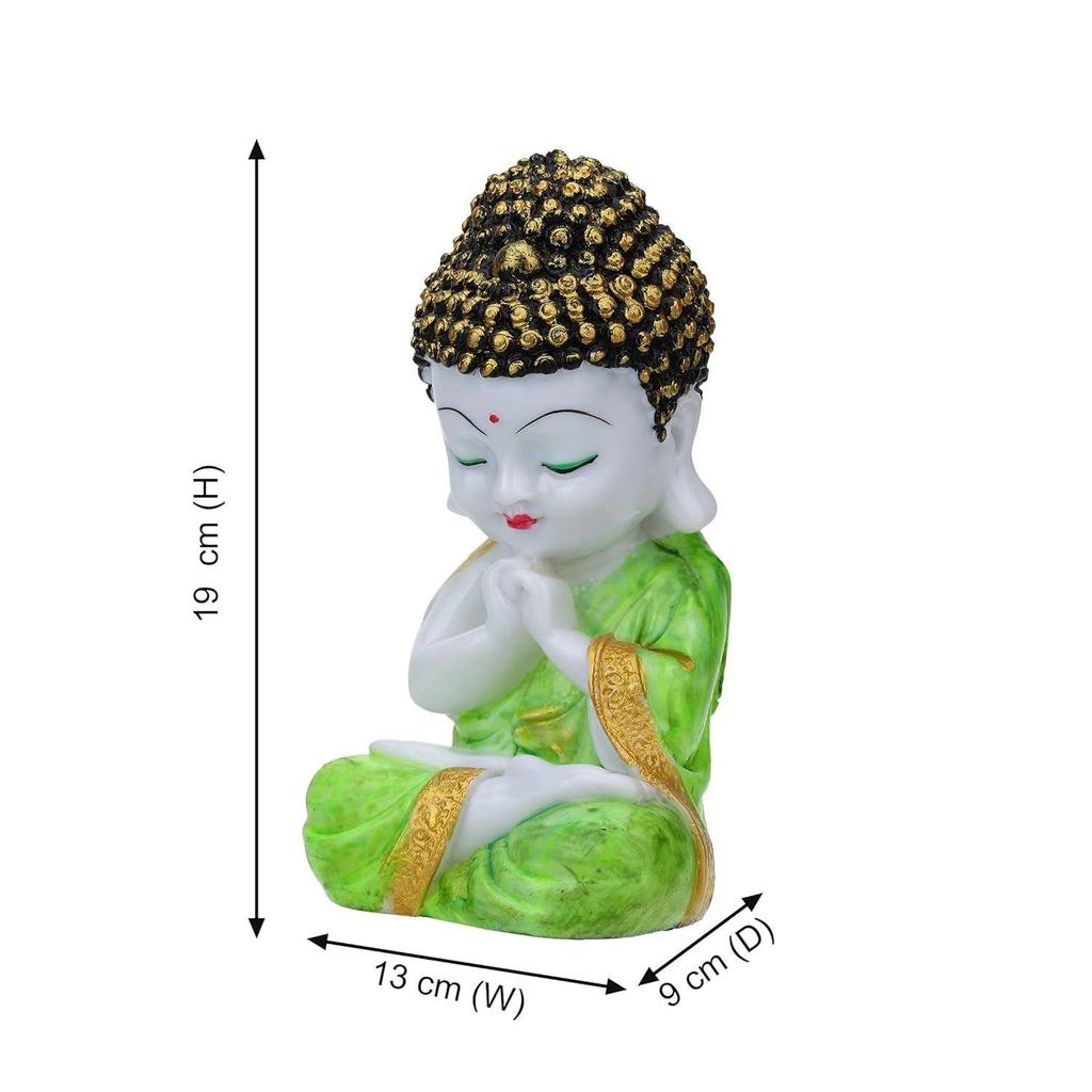 Полирезиновая статуэтка Будды Декоративная фигурка Маленький Будда-монах