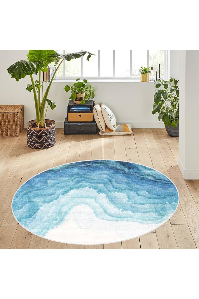 Rovigo Home Washable Round Printed Carpet RHM7120