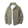 Spring and Autumn Men's Solid Color Jacket Versatile Casual Hooded Jacket Men's Workwear Jacket