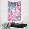 Sanrio Cartoon Tapestry Room Decoration Wallpaper Party Hanging Background Room Decoration Baby Room