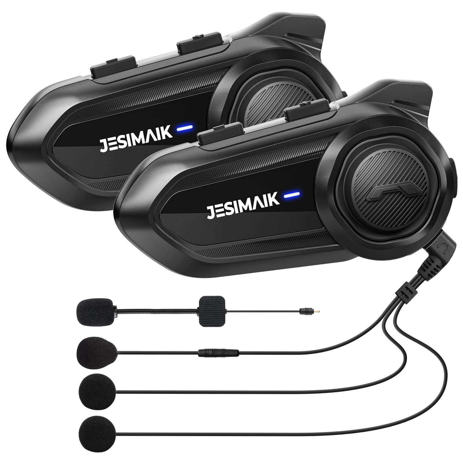 

JESIMAIK R18Lite Мотоциклетная одновременная FM-музыка 4 Музыка 25 часов непрерывной работы 7 мм Комфортный звук HIFI 1500 м Связь Qualcomm IP67 чёрный