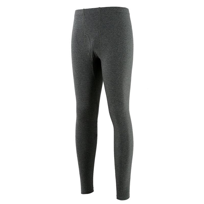 Men's Lyocell Cotton Wool Base Layer Pants - Thin, Warm, Long Pants for Autumn and Winter