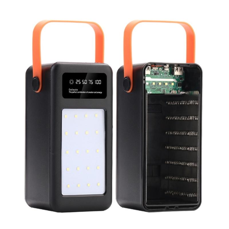 (Ne pas inclure la batterie) Boîtier de Rangement pour Batteries 35 Emplacements DIY 35 Sections Tête Plate 18650 Boîtier Coques pour Chargeur