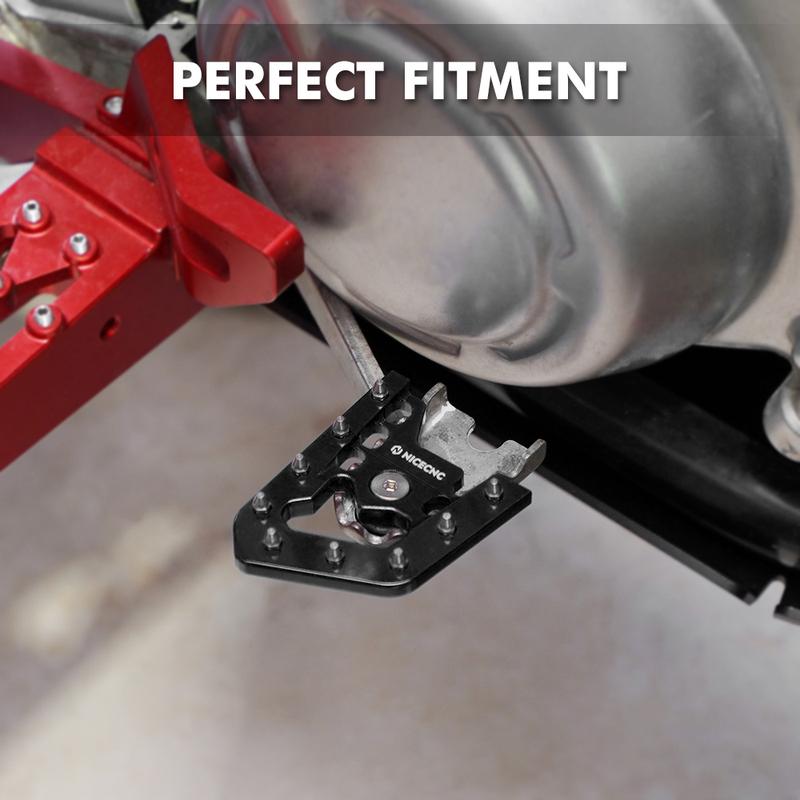 For Yamaha Raptor 700 700R YFM700 YFM700R Brake Pedal Step Tip Plate Pad 6061T-6 Aluminum ATV Accessories