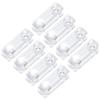 Pack of 8Pcs Plastic Clear Window Shutter Cord Handle for Venetian Blinds Roller Blind Pull Beads Pendants Cord Weights