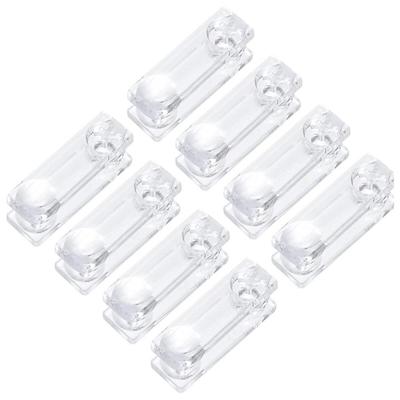 8 Stück transparente Fensterladenkordel aus Kunststoff für Jalousien, Rollo-Zugperlen, Anhänger, Kordelgewichte