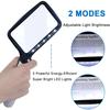 2X Magnification Sewing Seniors Low Vision LED Loupe Magnifier Optical Instrument Magnifying Glass