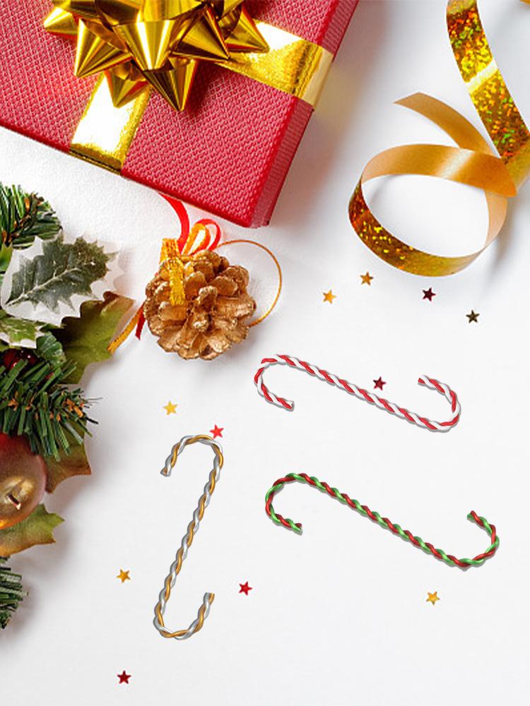 S-förmige Weihnachtskugelhaken Metall Einzigartig Exquisit Dekorative Weihnachtskugelhaken Aufhänger