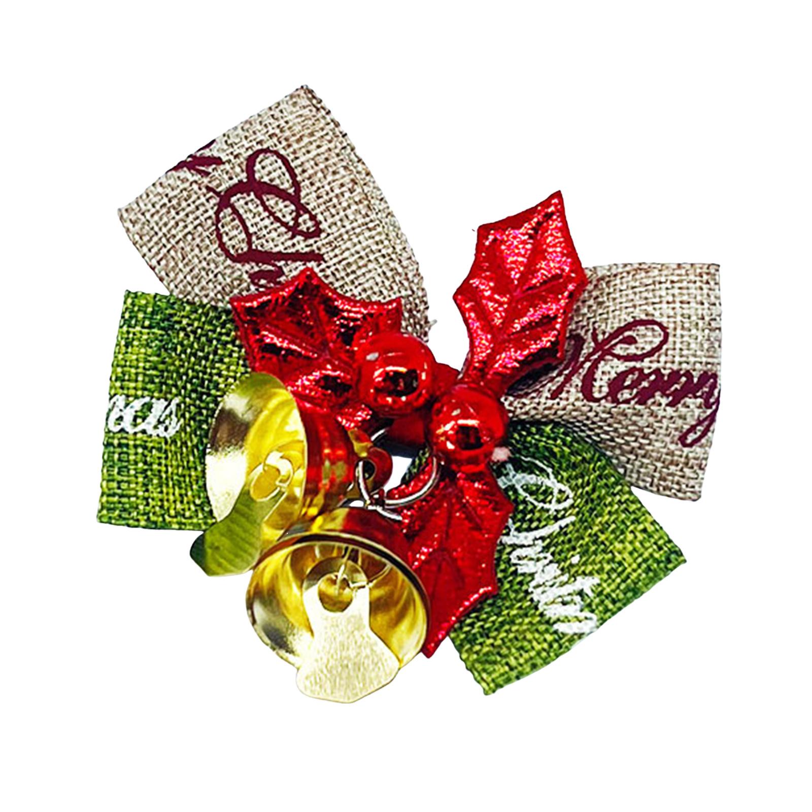 

Christmas Gift Wrapping Supplies DIY Decorative Accessories Bells And Bows For Holiday Party Decorations 168pcs