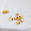 14K Gold-Plated Twisted Triangle Bead Bracelet/Necklace DIY Jewelry Kit
