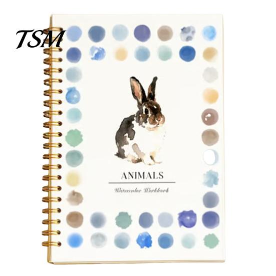 Baking Design Coloring Book Watercolor Workbook Step-by-Step Tutorials for Animals Flowers Workbooks Beginner Friendly Painting Kit Learning E