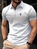 The Men's POLO Shirt for Summer Is Breathable Lightweight Casual and Fashionable with 3D Printing