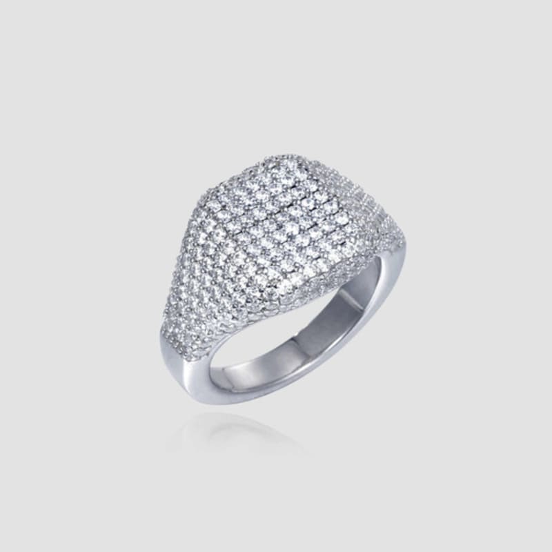 ANON Square Pave Volume Ring