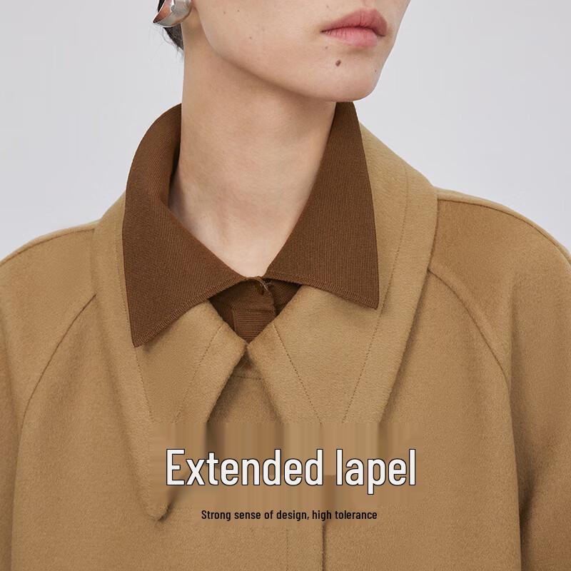 LESS 2023 Winter Long Wool & Cashmere Blend Coat