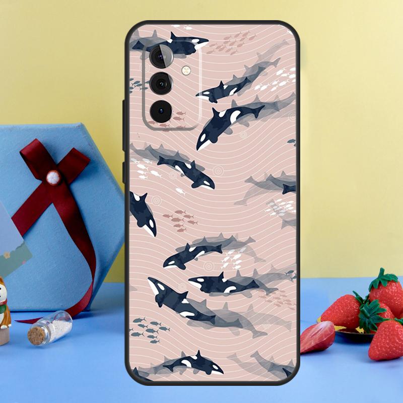 Orcas Killer Whales Case For Samsung Galaxy A14 A54 A34 A12 A22 A32 A52 S A51 A71 A13 A23 A33 A53 A15 A25 Cover