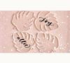 Clear Monstera Leaves Acrylic Place Cards for Wedding Blank Acrylic Place Cards  Wedding Perfect for Tropical Beach Wedding Tag