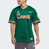adidas Miami Reverse Retro Replica Baseball Jersey Dark Green Men Streetwear IN2017