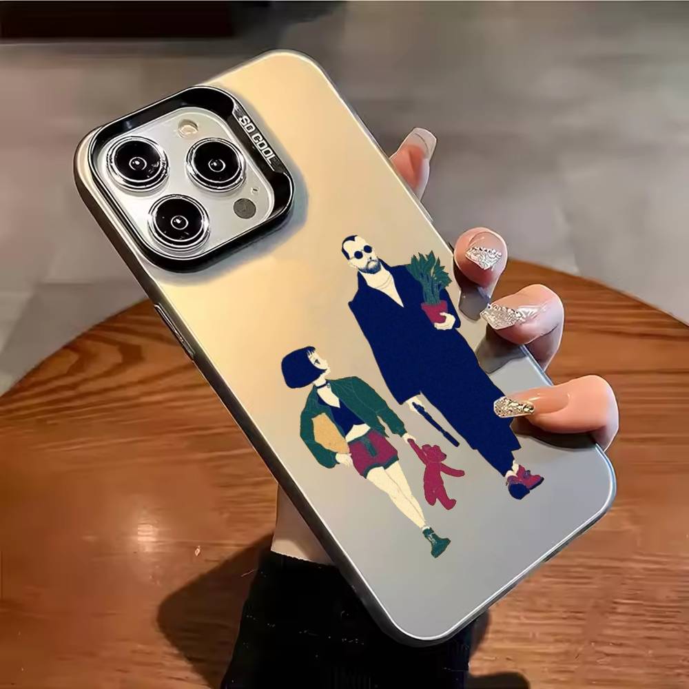 Leon T-the Professional Phone Case For iPhone 17,16,15,14,13,12,11,Pro Max,Plus Candy Silver Cover