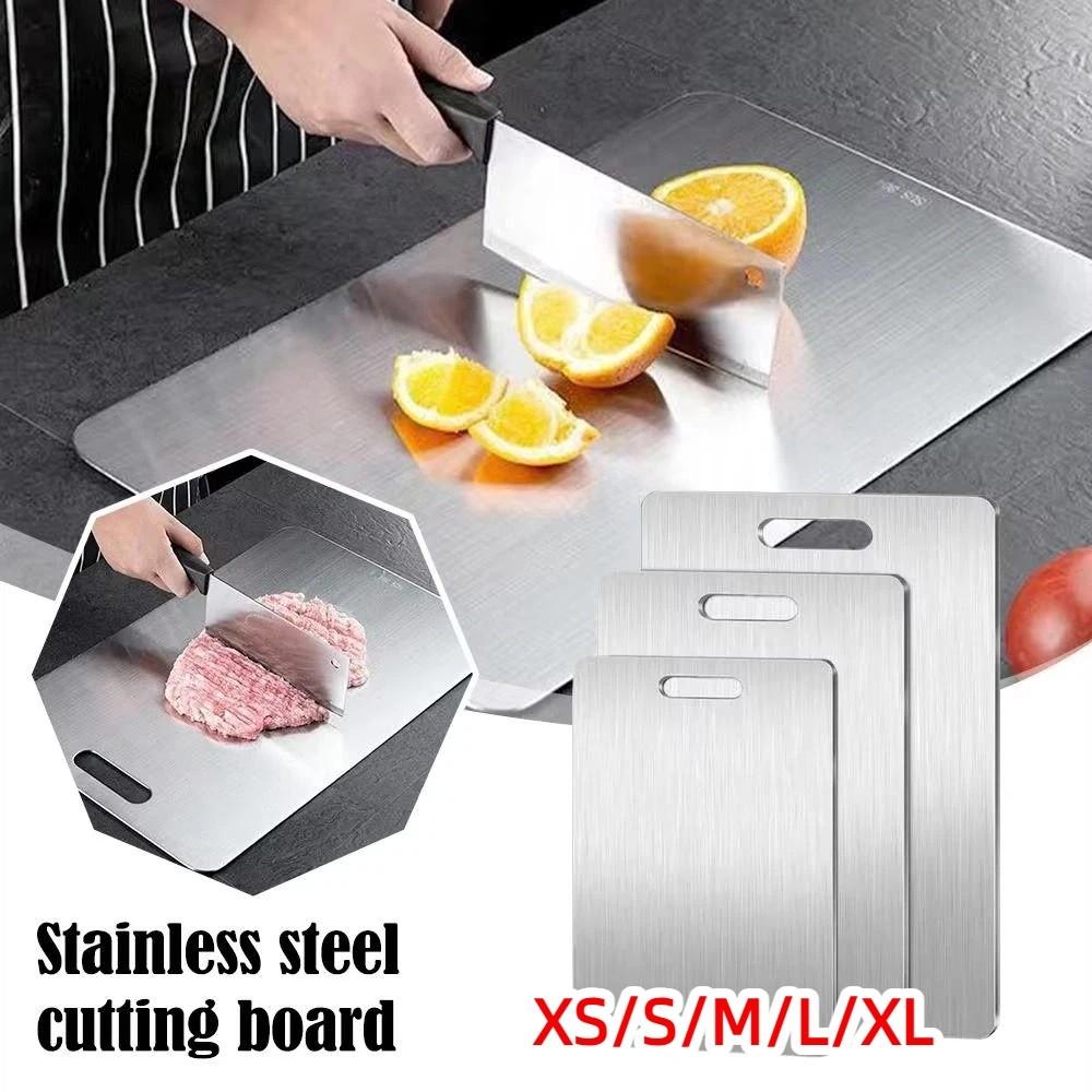 Stainless Steel Double Sides Cutting Board Thickened Chopping Board  Restaurant