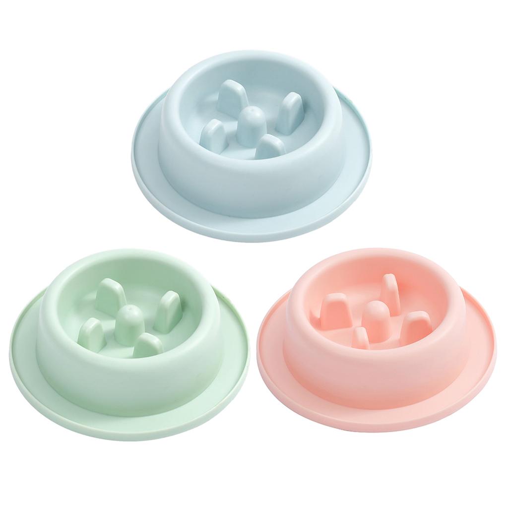 Slow Feeder Fun Shape Bowls Slow Feeding Dog Bowl Avoid Choking Stop Bloat Dish Slow Eating Pet Round Bowl Easy to Clean