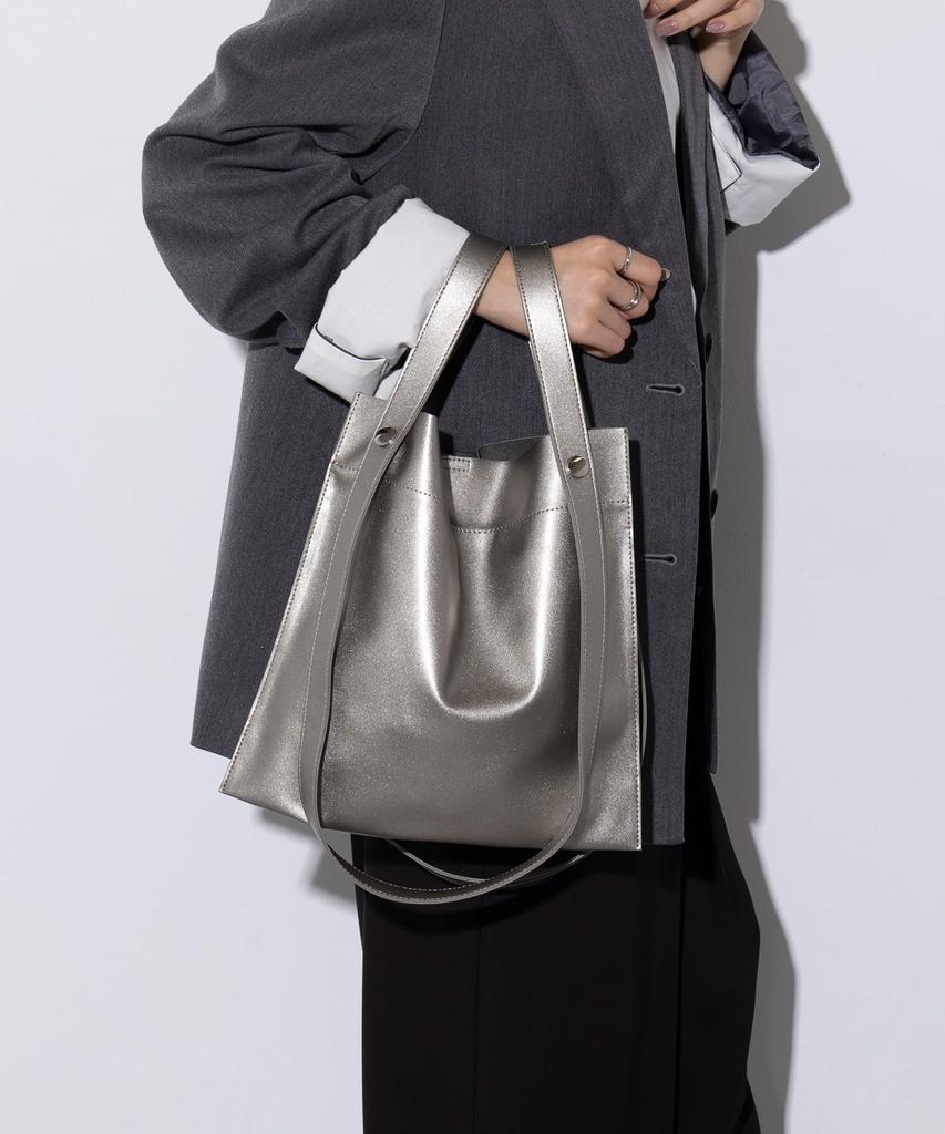 [SETUP7] [BEAURE] Cow Leather Tote Bag with 2 Handle Designs and Thin Gusset, B-22197 (Mini Size Special Order) 225500209 MULTIFREE