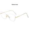 New Style Photochromic Anti-Blue Light Cat Eye Half-Frame Glasses with Metal Spring Hinges