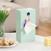 Úložná schránka na ručníky na obličej Velkokapacitní prachotěsná přihrádka na papírové ubrousky připevněná na stůl/na stěnu Dekorace zásobníku papíru