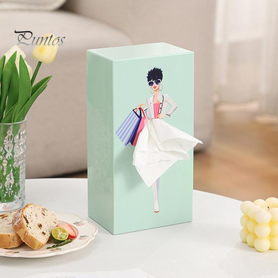 Face Towel Container Storage Box Large Capacity Dustproof Desktop/Wall-Mounted Tissue Storage Bin Paper Dispenser Decoration