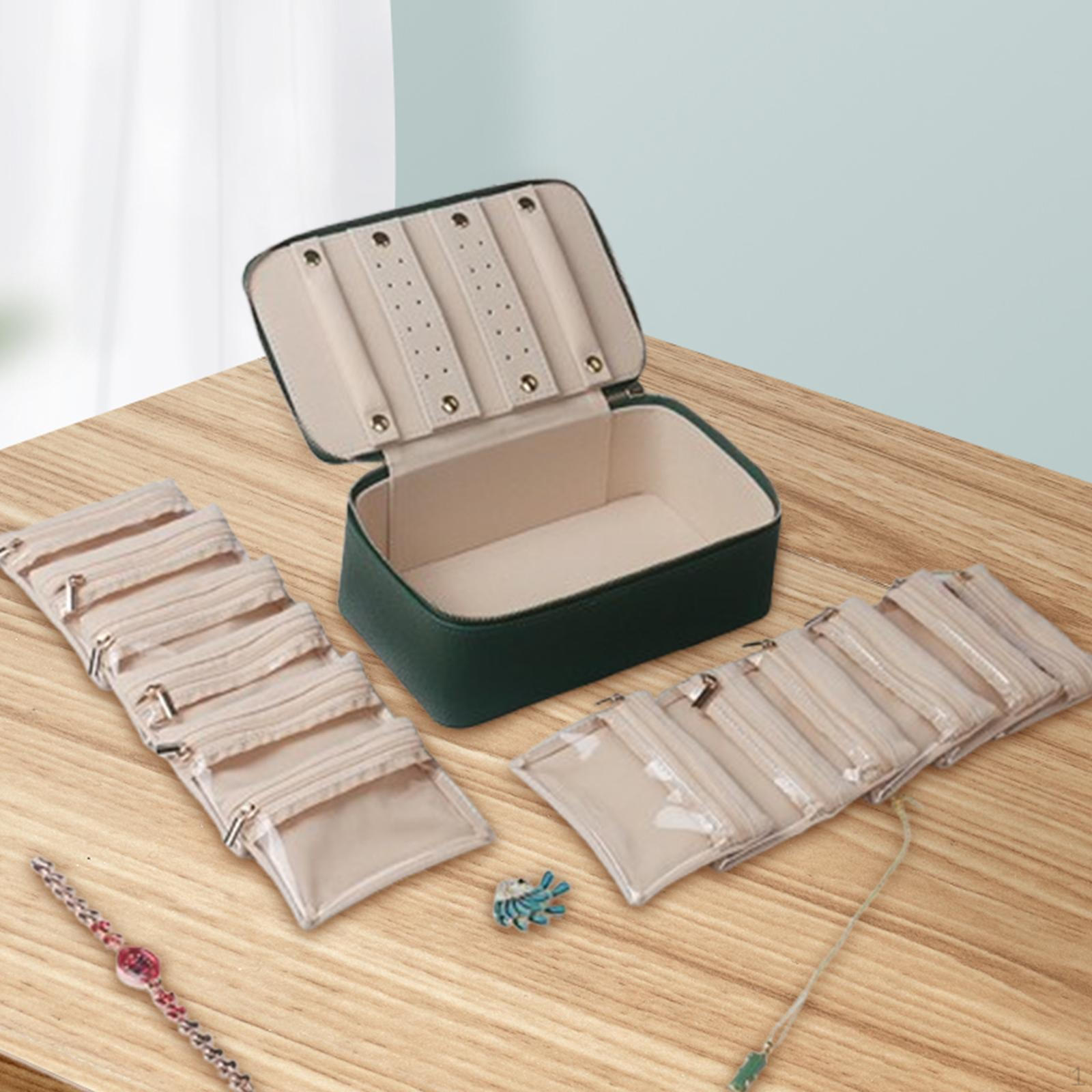 

Шкатулка для хранения ожерелий, колец, сережек, рождественских подарков, шкатулка для драгоценностей зелёный