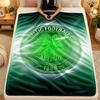 Flannel BlanketCeltic FC Warm Soft Throw Blanket for Indoor Sofa Bed Living Room Use