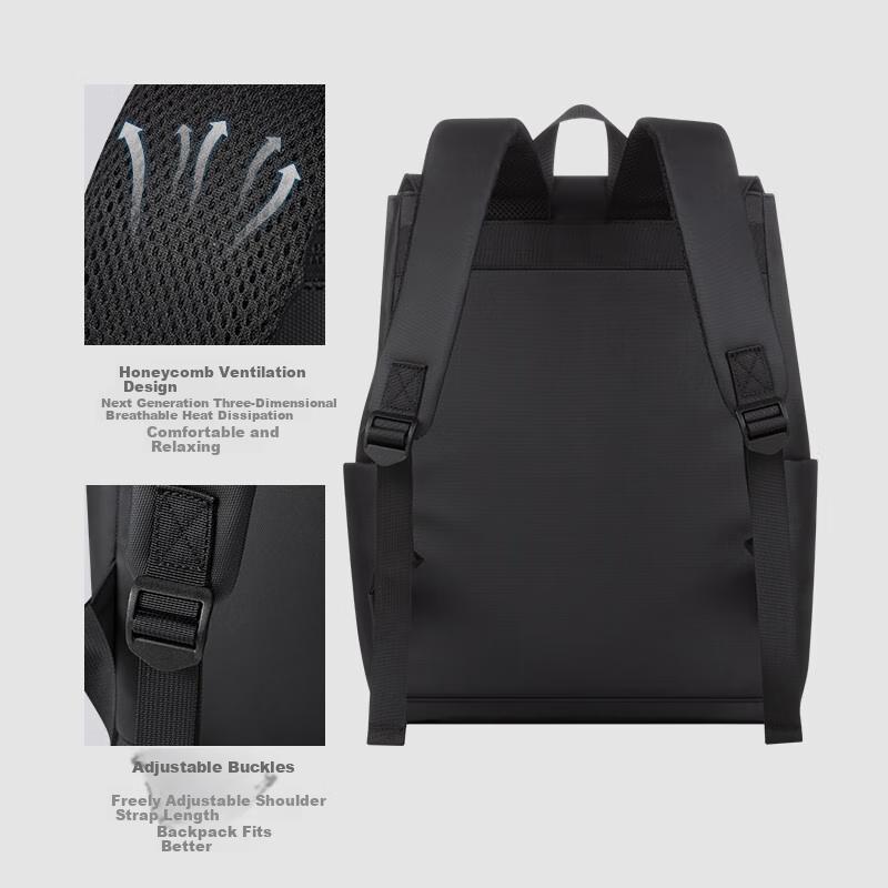 WOMT Backpack, Laptop Bag for 14/15-Inch Notebooks, Men\'s Business Water-Resistant Travel Casual Schoolbag